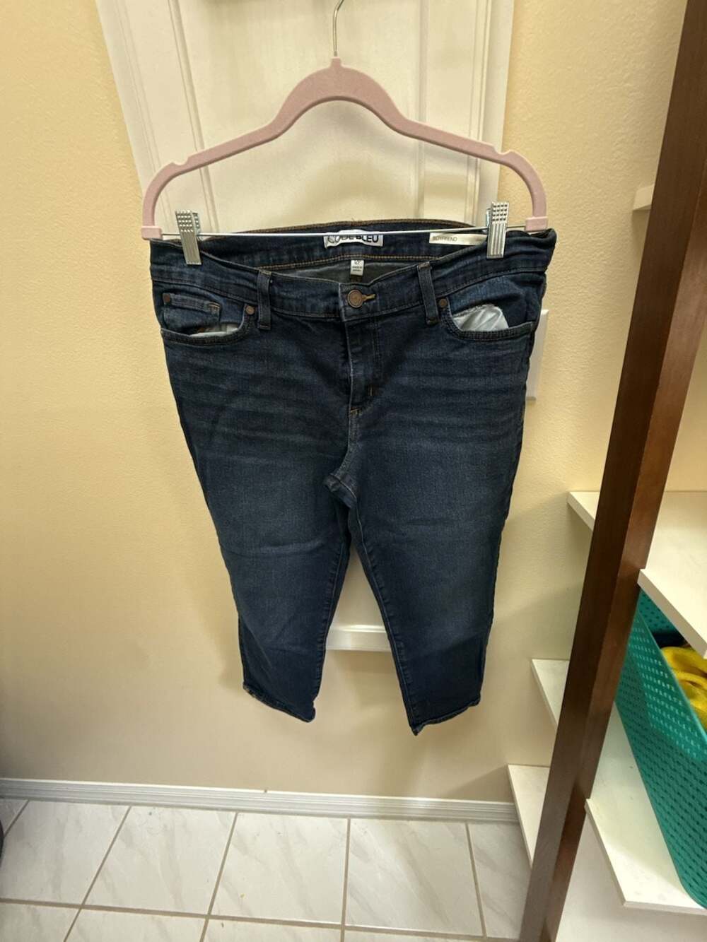 Code Bleu Women's Boyfriend Jeans Dark Wash Size 12P